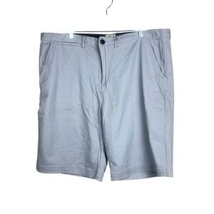 Jachs NY Mens Size 40 Chino Shorts Light Blue Gray Flat Front Cotton New NWT